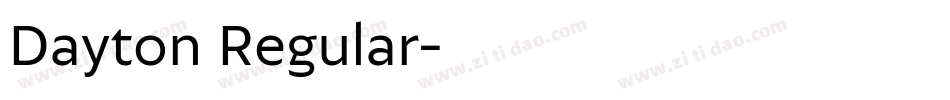 Dayton Regular字体转换
